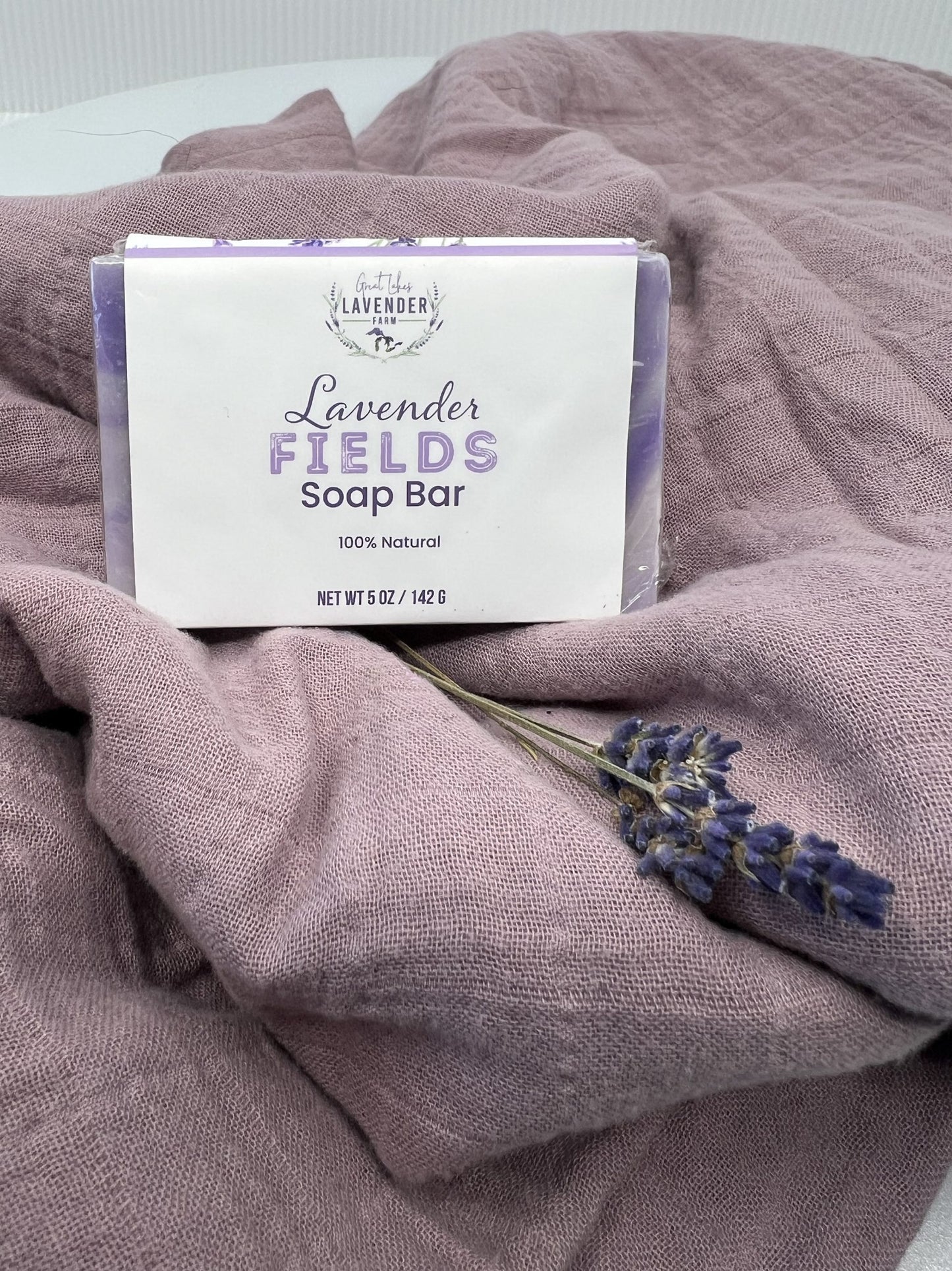 Lavender Fields Soap Bar - Handmade Cold Process - 5 oz