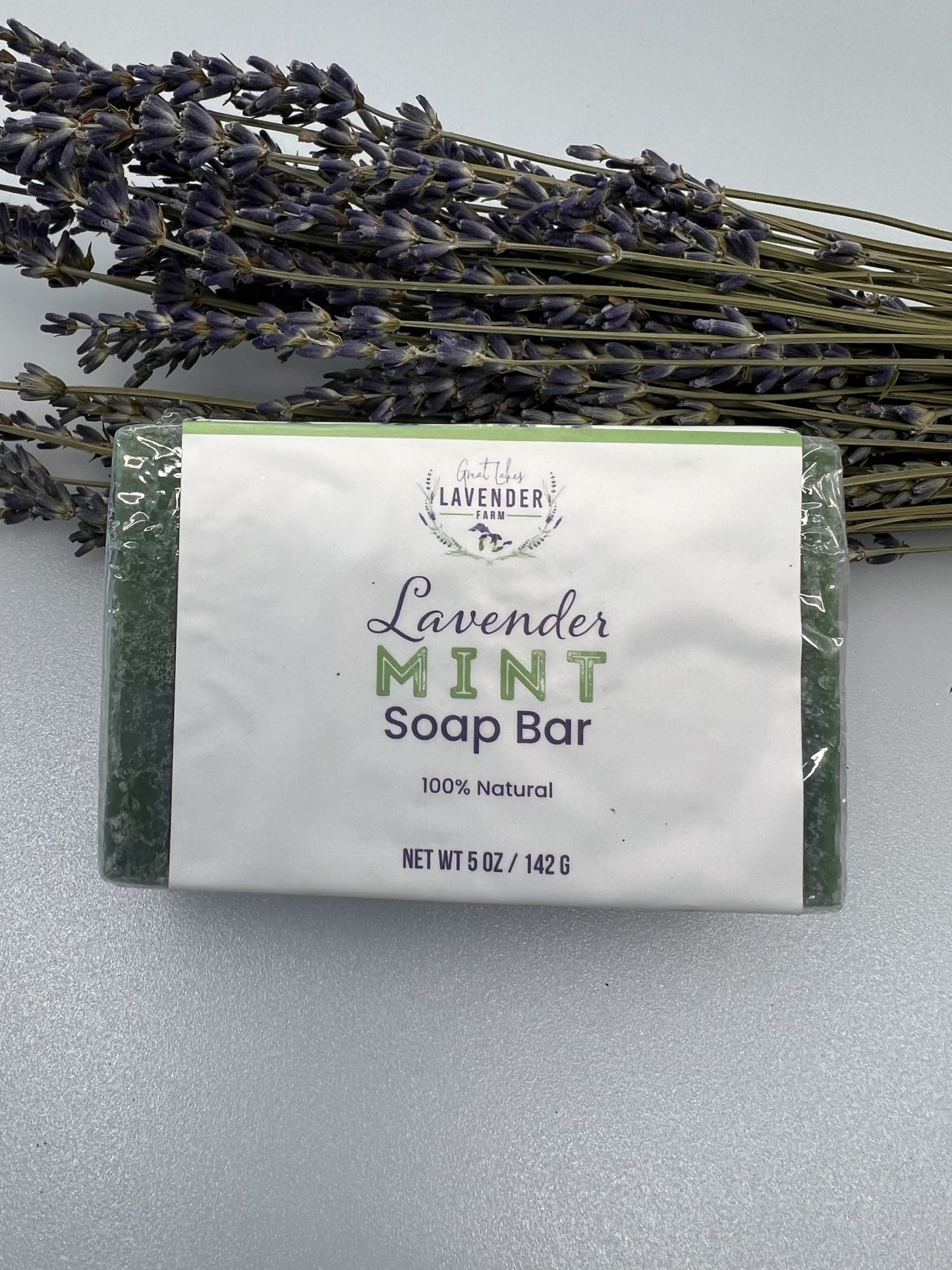 Lavender Mint Soap Bar - Handmade Cold Process - 5 oz