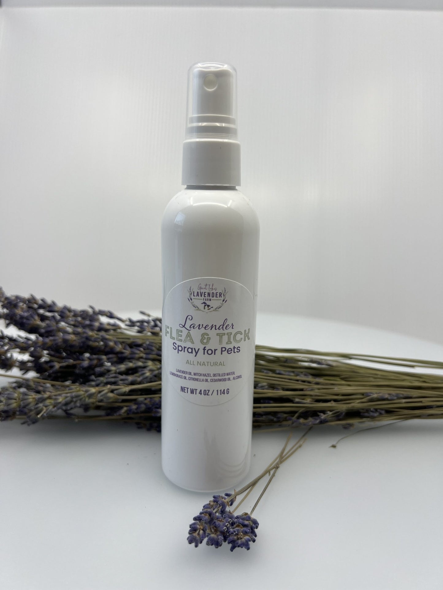 Lavender Flea and Tick Spray for Pets - 4 oz