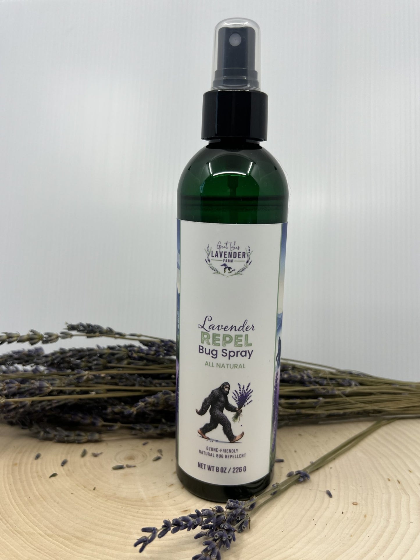 Lavender Repel Bug Spray - All Natural Repellent - 8 oz