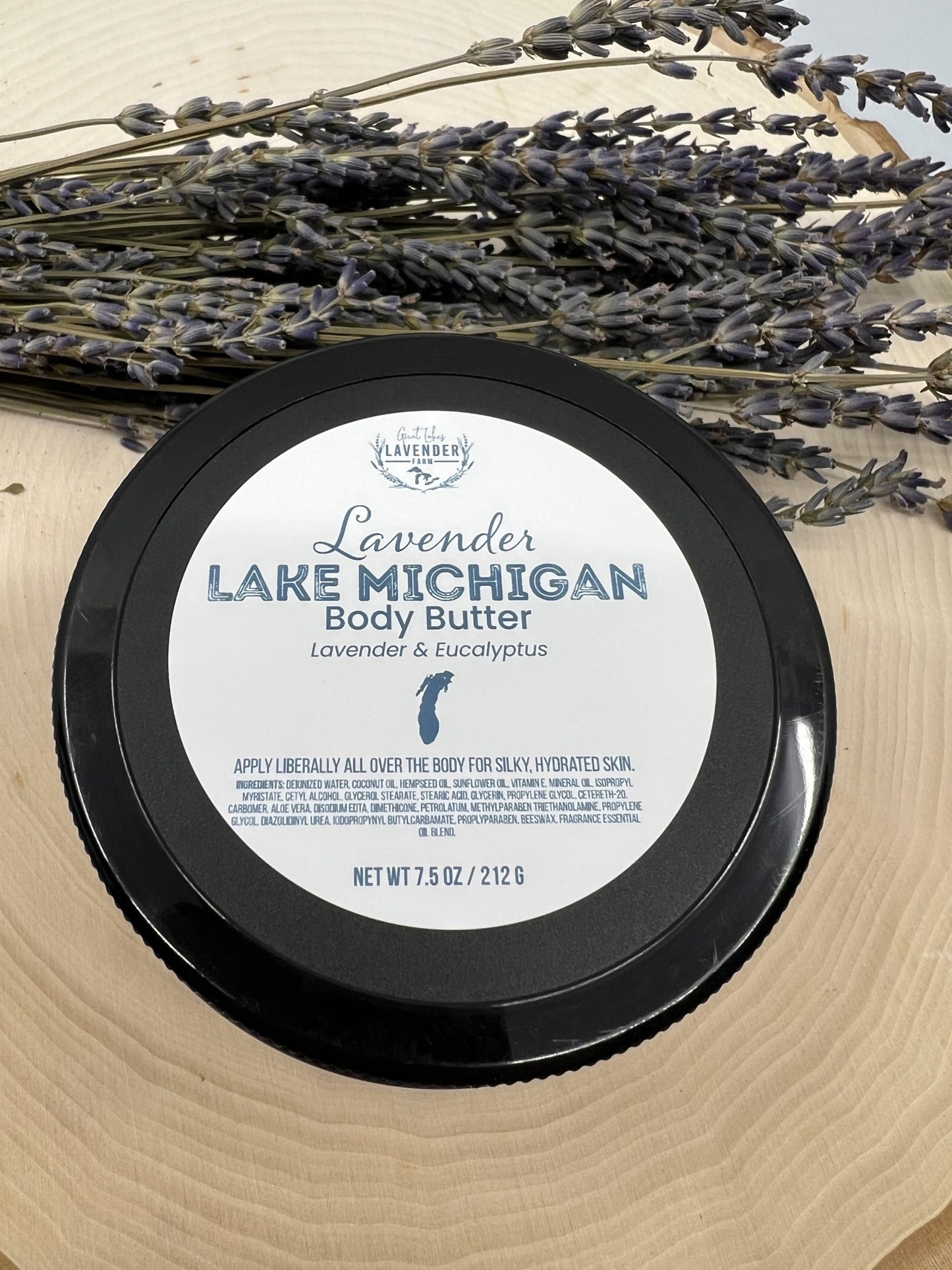 Lavender Lake Michigan Body Butter 7.5 oz
