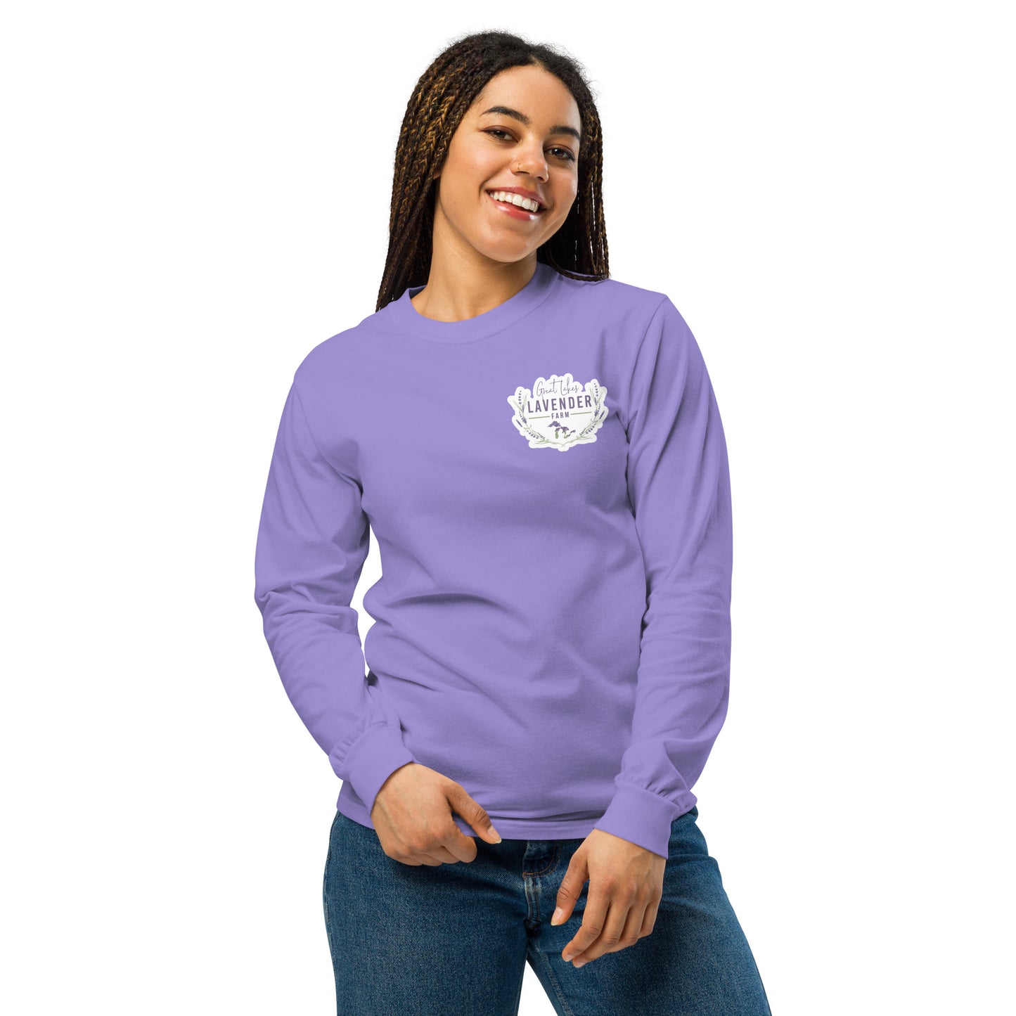 Great Lakes Lavender long-sleeve shirt