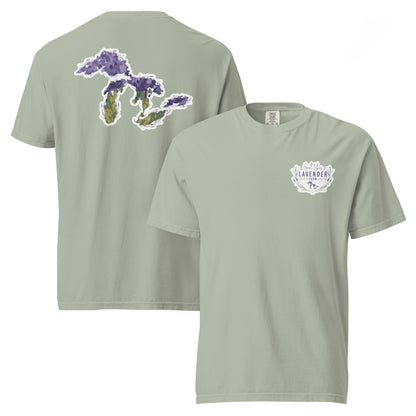 Great Lakes Lavender Farm Unisex T-Shirt - Two-Sided Print