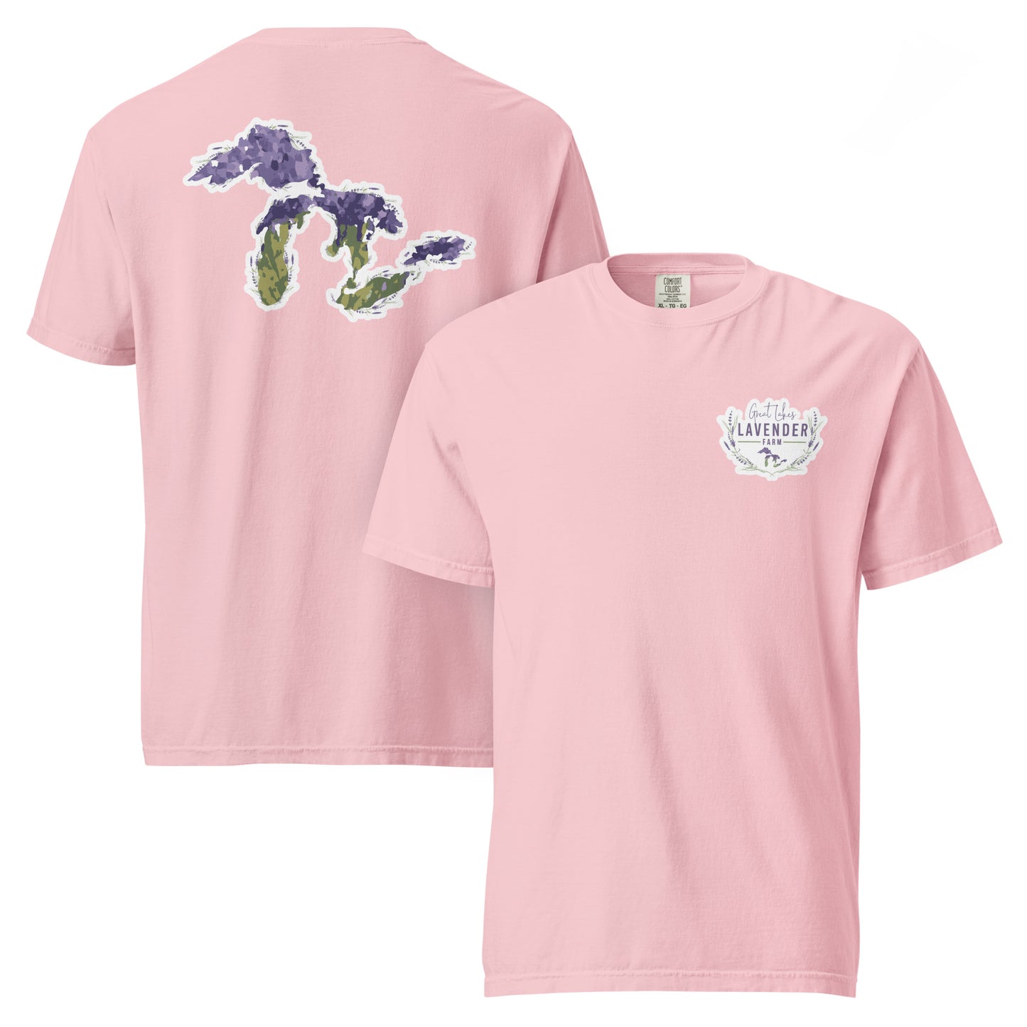 Great Lakes Lavender Farm Unisex T-Shirt - Two-Sided Print