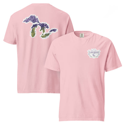 Great Lakes Lavender Farm Unisex T-Shirt - Two-Sided Print