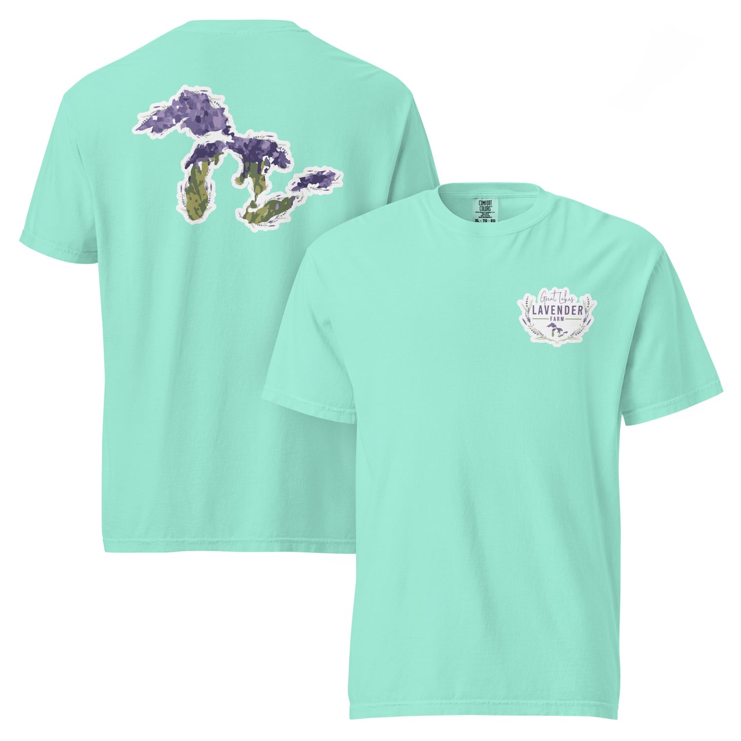 Great Lakes Lavender Farm Unisex T-Shirt - Two-Sided Print