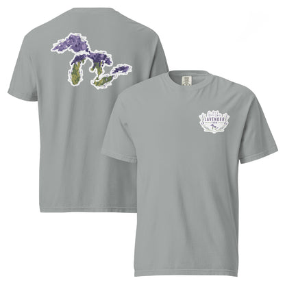 Great Lakes Lavender Farm Unisex T-Shirt - Two-Sided Print