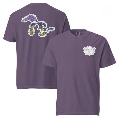 Great Lakes Lavender Farm Unisex T-Shirt - Two-Sided Print