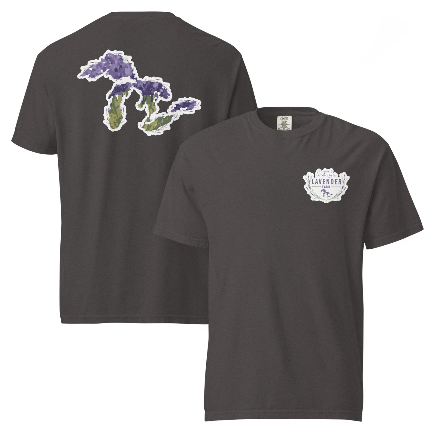 Great Lakes Lavender Farm Unisex T-Shirt - Two-Sided Print