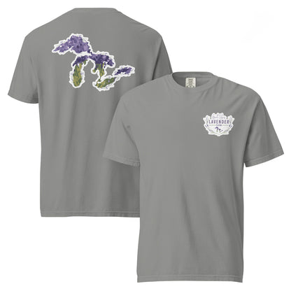 Great Lakes Lavender Farm Unisex T-Shirt - Two-Sided Print