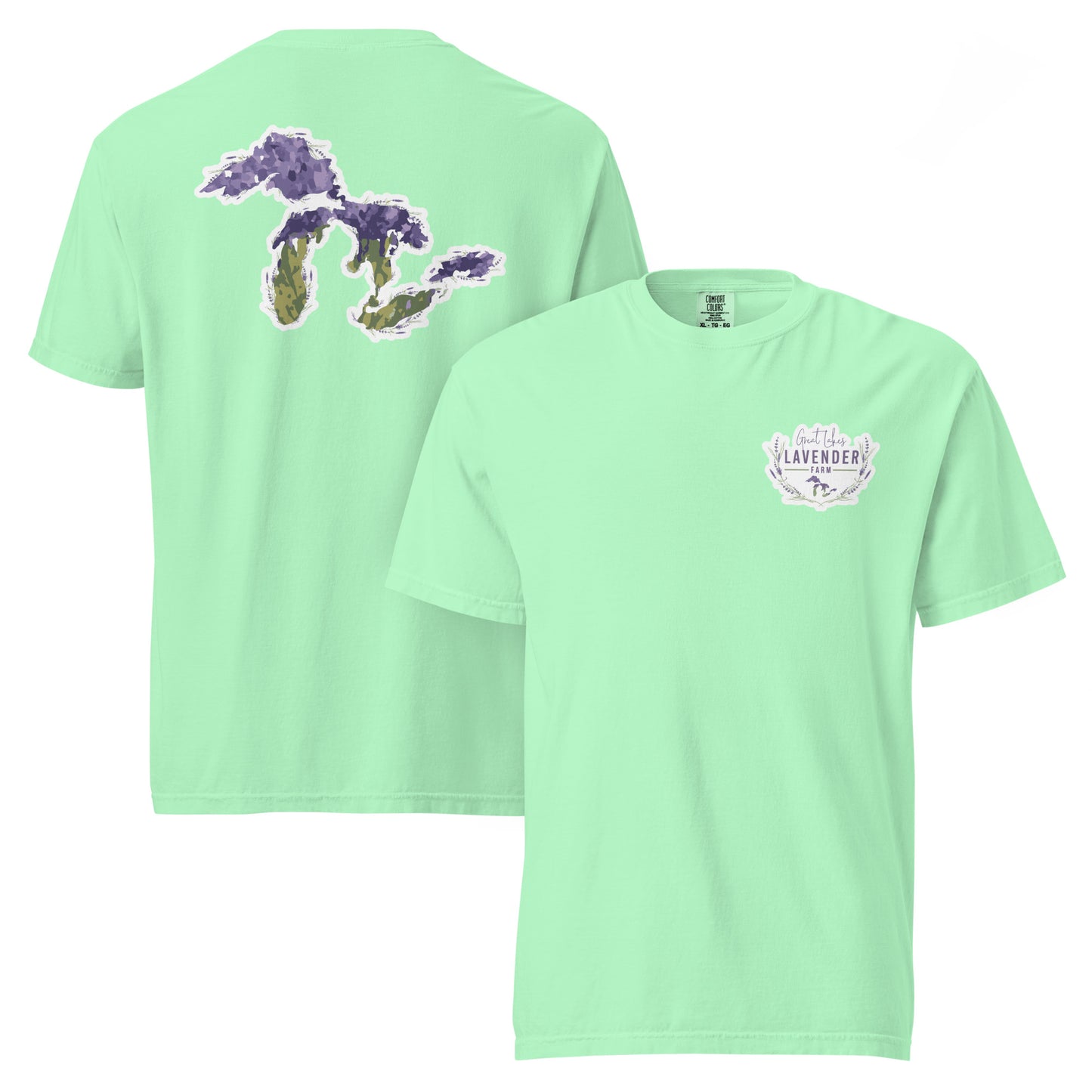 Great Lakes Lavender Farm Unisex T-Shirt - Two-Sided Print