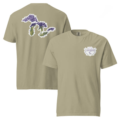 Great Lakes Lavender Farm Unisex T-Shirt - Two-Sided Print