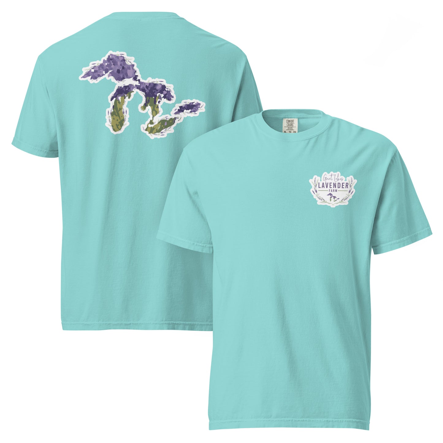 Great Lakes Lavender Farm Unisex T-Shirt - Two-Sided Print