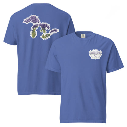 Great Lakes Lavender Farm Unisex T-Shirt - Two-Sided Print