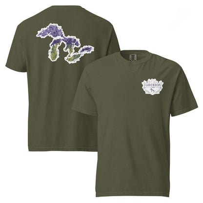 Great Lakes Lavender Farm Unisex T-Shirt - Two-Sided Print