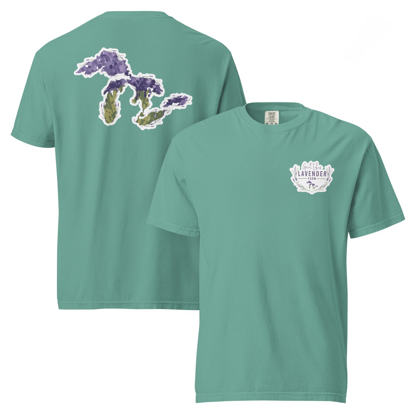 Great Lakes Lavender Farm Unisex T-Shirt - Two-Sided Print