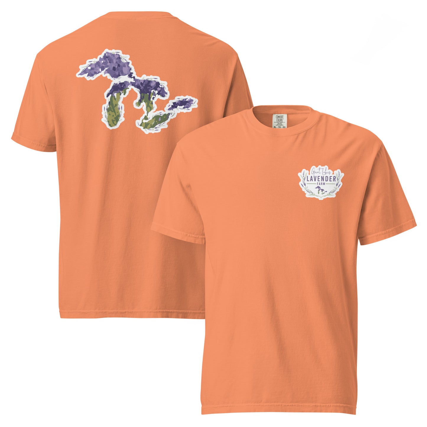 Great Lakes Lavender Farm Unisex T-Shirt - Two-Sided Print