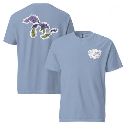 Great Lakes Lavender Farm Unisex T-Shirt - Two-Sided Print